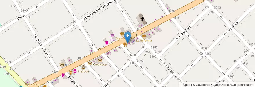 Mapa de ubicacion de Dormiluxe en Argentina, Buenos Aires, Partido De La Matanza, Lomas Del Mirador.