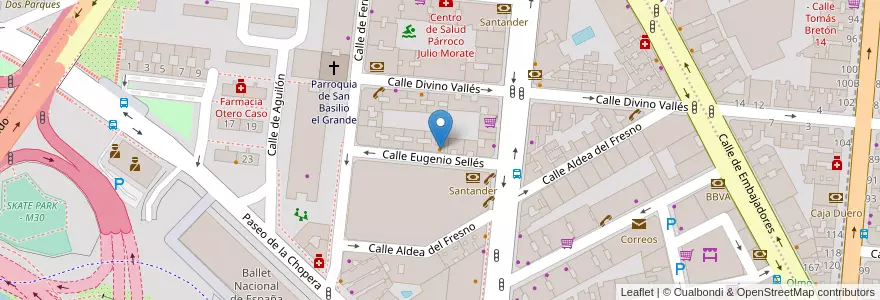 Mapa de ubicacion de Dot Café Bar en 西班牙, Comunidad De Madrid, Comunidad De Madrid, Área Metropolitana De Madrid Y Corredor Del Henares, Madrid.