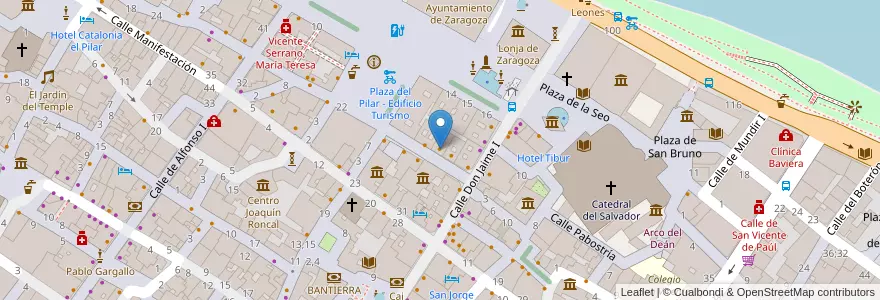 Mapa de ubicacion de Dovela en Spain, Aragon, Zaragoza, Zaragoza, Zaragoza.