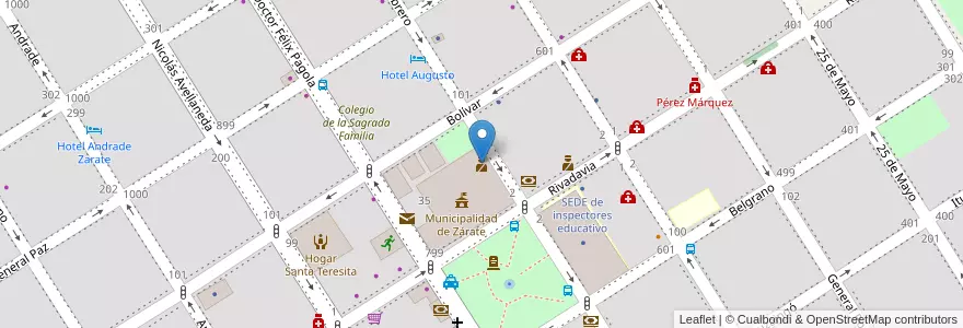 Mapa de ubicacion de DPU, Dirección de Prevención Urbana en Arjantin, Buenos Aires, Partido De Zárate.
