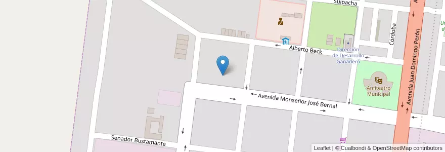 Mapa de ubicacion de DPV JUJUY C. ABRA PAMPA en 阿根廷, Jujuy, Departamento Cochinoca, Municipio De Abra Pampa, Abra Pampa.
