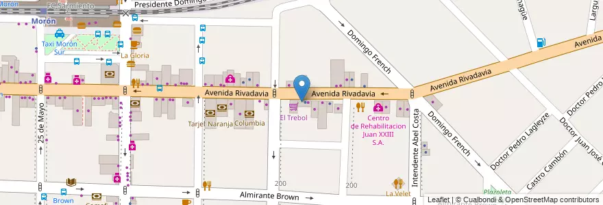 Mapa de ubicacion de Dr. Ahorro en 阿根廷, 布宜诺斯艾利斯省, Partido De Morón, Morón.