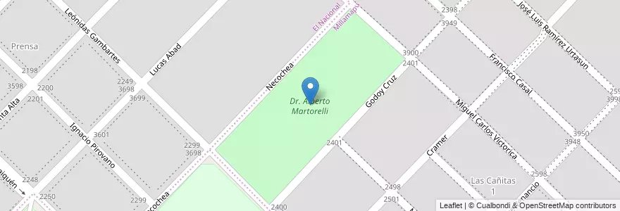 Mapa de ubicacion de Dr. Alberto Martorelli en Arjantin, Buenos Aires, Partido De Bahía Blanca, Bahía Blanca.