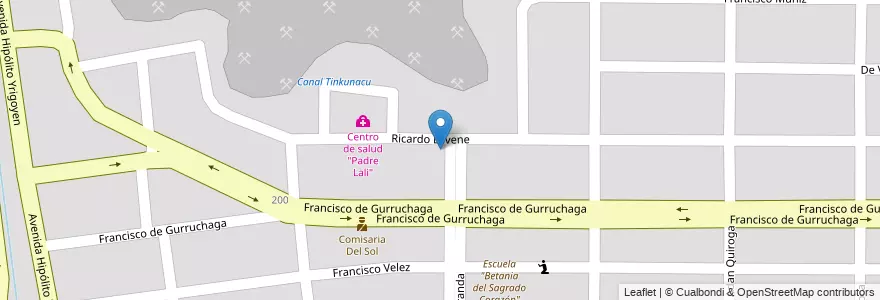 Mapa de ubicacion de "Dr. Arturo Oñativia" en 阿根廷, Salta, Capital, Municipio De Salta, Salta.