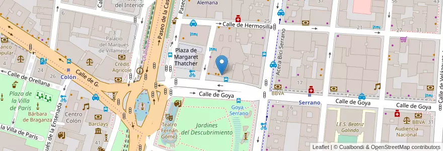 Mapa de ubicacion de Dr Emilio Santos - Ginecología en Espanha, Comunidade De Madrid, Comunidade De Madrid, Área Metropolitana De Madrid Y Corredor Del Henares, Madrid.
