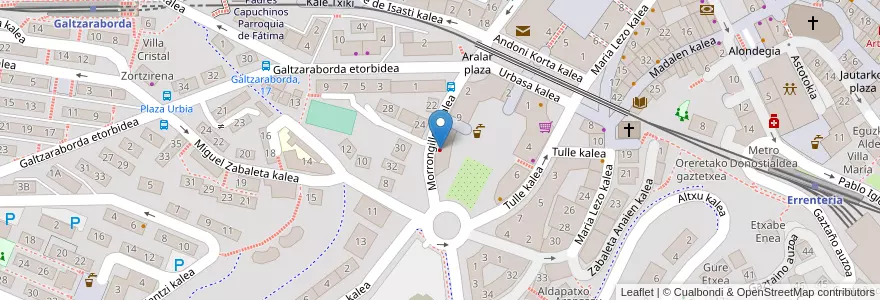 Mapa de ubicacion de Dr. Levi Cuadrado en 西班牙, 巴斯克, Gipuzkoa, Donostialdea, Errenteria.