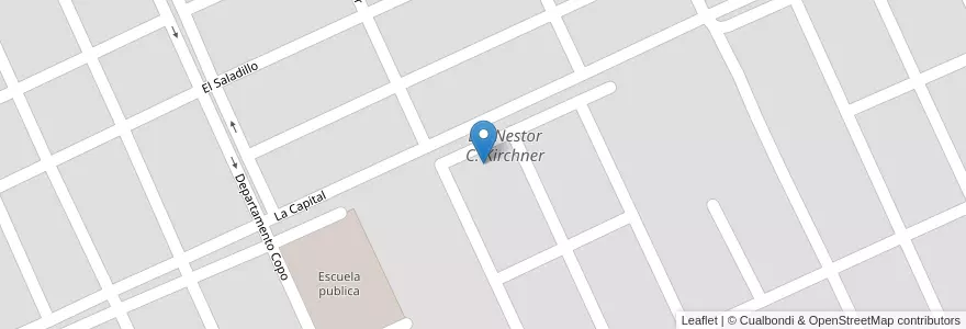 Mapa de ubicacion de Dr. Nestor C. Kirchner en Arjantin, Santiago Del Estero, Departamento Capital, Santiago Del Estero.