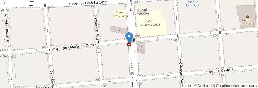 Mapa de ubicacion de Dr. Sebastián Martín en Argentina, San Juan, Chile, Capital.