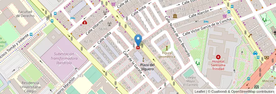 Mapa de ubicacion de Dra. M. J. Muñoz Bellido en إسبانيا, قشتالة وليون, شلمنقة, دائرة شلمنقة, شلمنقة.