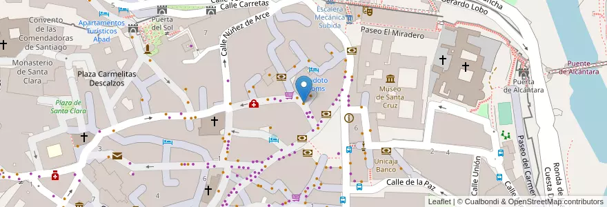 Mapa de ubicacion de Dragos Restaurante en اسپانیا, Castilla-La Mancha, Toledo, Toledo, Toledo.