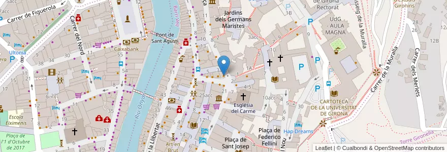 Mapa de ubicacion de Draps Petit en اسپانیا, Catalunya, خرنا, Gironès, خرنا.