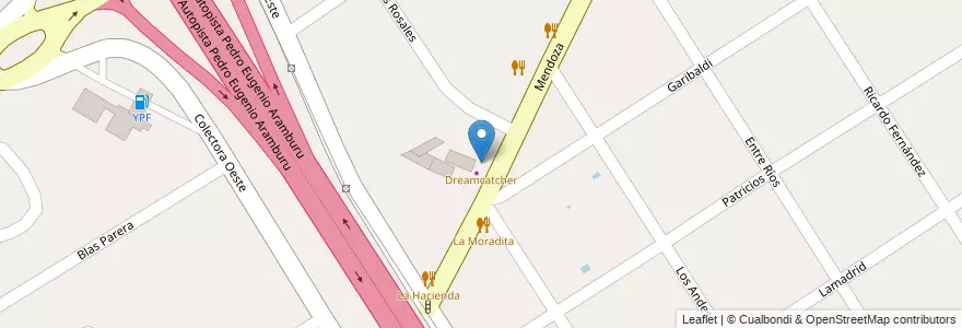 Mapa de ubicacion de Dreamcatcher en Argentinië, Buenos Aires, Partido De Escobar, Ingeniero Maschwitz.