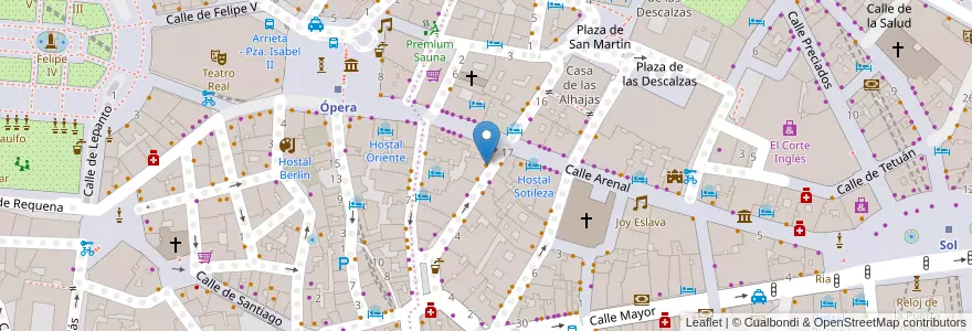 Mapa de ubicacion de Dreams en Spain, Community Of Madrid, Community Of Madrid, Área Metropolitana De Madrid Y Corredor Del Henares, Madrid.