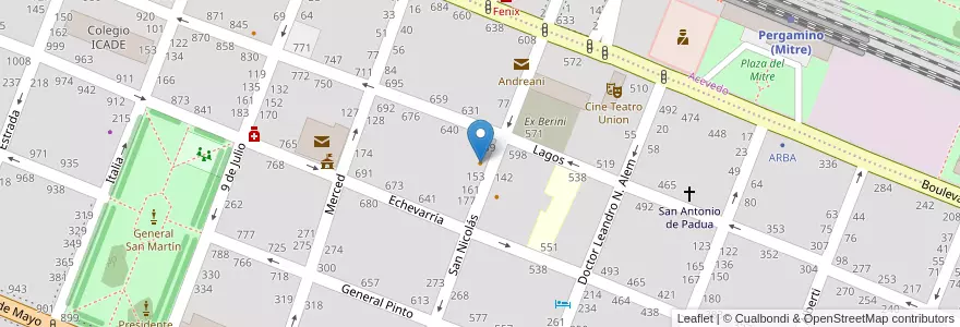 Mapa de ubicacion de Drinkfield en Arjantin, Buenos Aires, Partido De Pergamino.