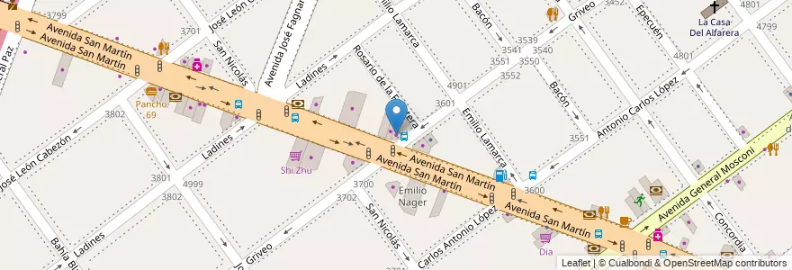 Mapa de ubicacion de Driver's, Villa Devoto en アルゼンチン, Ciudad Autónoma De Buenos Aires, ブエノスアイレス, Comuna 11.