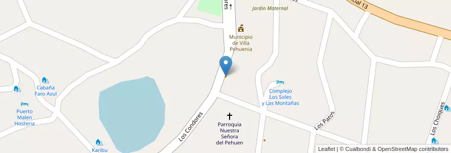 Mapa de ubicacion de Drumlin en الأرجنتين, تشيلي, نيوكوين, Departamento Aluminé.