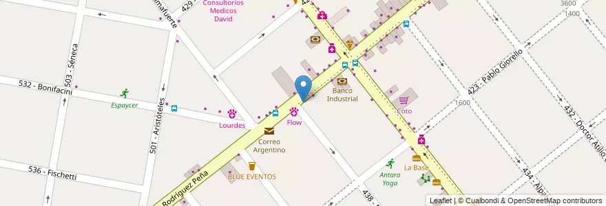 Mapa de ubicacion de Du Mau en アルゼンチン, ブエノスアイレス州, Partido De Tres De Febrero, Santos Lugares.