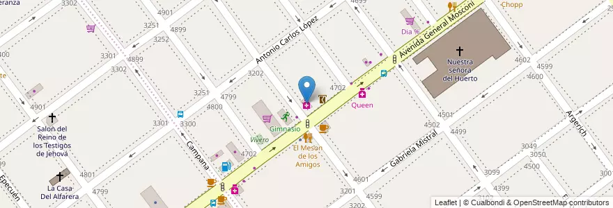 Mapa de ubicacion de Dubin, Villa Pueyrredon en Argentinië, Ciudad Autónoma De Buenos Aires, Comuna 12, Buenos Aires, Comuna 11.