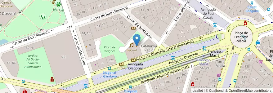 Mapa de ubicacion de Dublin Sports Bar en İspanya, Catalunya, Barcelona, Barcelonès, Barcelona.