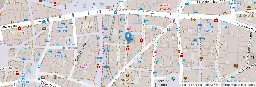 Mapa de ubicacion de Dubliners en Spain, Community Of Madrid, Community Of Madrid, Área Metropolitana De Madrid Y Corredor Del Henares, Madrid.