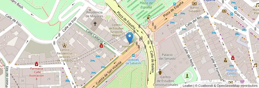 Mapa de ubicacion de Duduá Palacio en Испания, Мадрид, Мадрид, Área Metropolitana De Madrid Y Corredor Del Henares, Мадрид.
