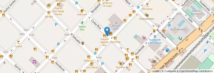 Mapa de ubicacion de Dulce Charlotte, Palermo en Argentinië, Ciudad Autónoma De Buenos Aires, Buenos Aires.