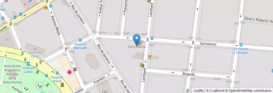 Mapa de ubicacion de Dulce Espera, Almagro en アルゼンチン, Ciudad Autónoma De Buenos Aires, Comuna 5, ブエノスアイレス.