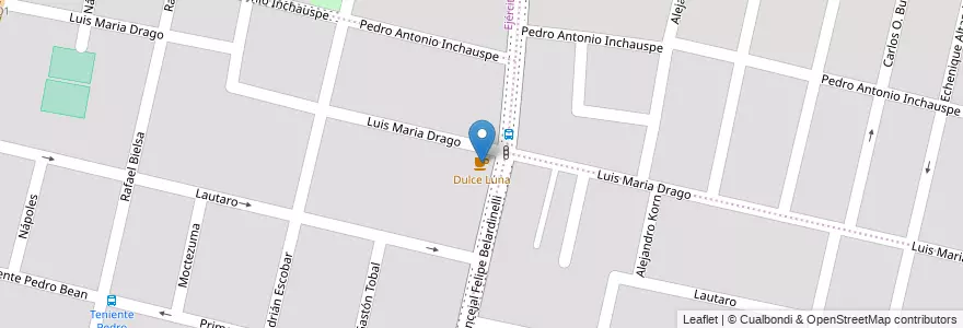 Mapa de ubicacion de Dulce Luna en Argentina, Córdoba, Departamento Capital, Pedanía Capital, Córdoba, Municipio De Córdoba.