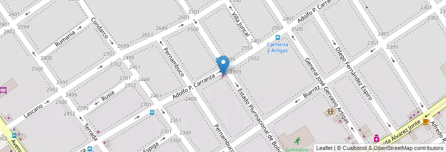 Mapa de ubicacion de Dulce Rona, Villa del Parque en Argentina, Autonomous City Of Buenos Aires, Autonomous City Of Buenos Aires, Comuna 11.