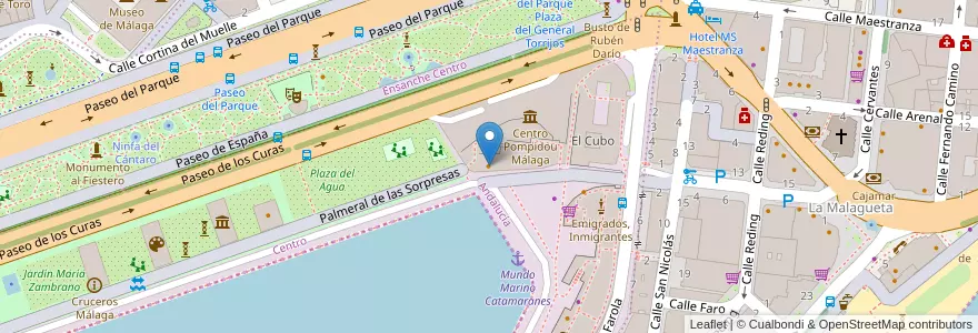 Mapa de ubicacion de Dunkin Coffee en España, Andalucía, Málaga, Málaga-Costa Del Sol, Málaga.
