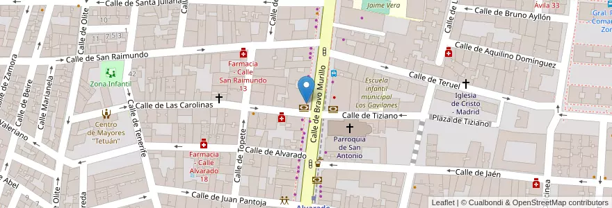 Mapa de ubicacion de Dunkin Coffee en Spagna, Comunidad De Madrid, Comunidad De Madrid, Área Metropolitana De Madrid Y Corredor Del Henares, Madrid.