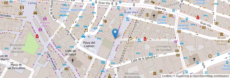 Mapa de ubicacion de Dunkin coffee en 스페인, Comunidad De Madrid, Comunidad De Madrid, Área Metropolitana De Madrid Y Corredor Del Henares, 마드리드.