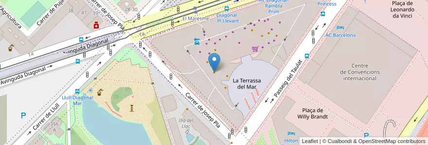 Mapa de ubicacion de Dunkin' Donuts en Испания, Каталония, Барселона, Барселонес, Барселона.