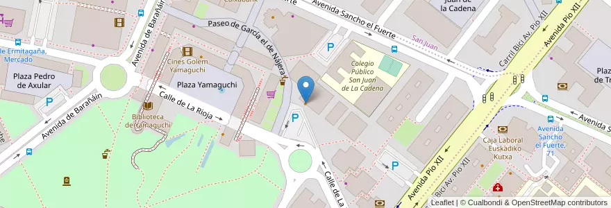 Mapa de ubicacion de Duomo's Pizza en Spanje, Navarra - Nafarroa, Navarra - Nafarroa, Pamplona/Iruña.