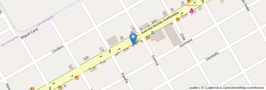 Mapa de ubicacion de Durante en Arjantin, Buenos Aires, Partido De San Fernando, Victoria.