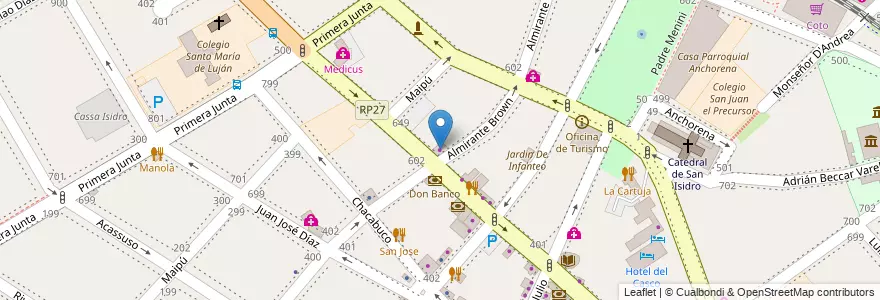 Mapa de ubicacion de Durfloor en Argentinië, Buenos Aires, Partido De San Isidro, San Isidro.