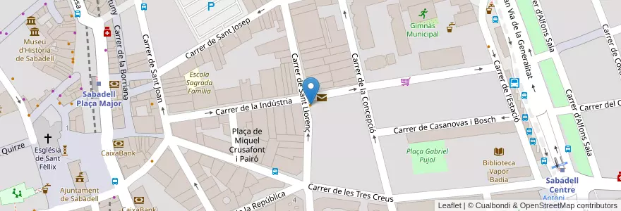 Mapa de ubicacion de Duuo en Spagna, Catalunya, Barcelona, Vallès Occidental, Sabadell.