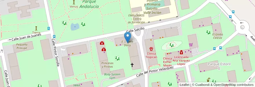 Mapa de ubicacion de E. I. Little Daisy en Espanha, Comunidade De Madrid, Comunidade De Madrid, Área Metropolitana De Madrid Y Corredor Del Henares, Móstoles.