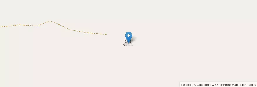 Mapa de ubicacion de Ea. El Gaucho en Arjantin, Santa Cruz, Şili, Río Chico.