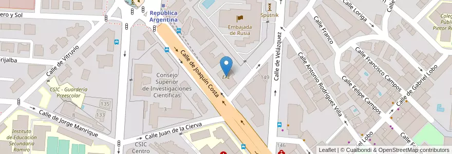 Mapa de ubicacion de EAE en Espagne, Communauté De Madrid, Communauté De Madrid, Área Metropolitana De Madrid Y Corredor Del Henares, Madrid.