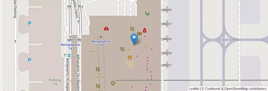 Mapa de ubicacion de Eat. en إسبانيا, منطقة مدريد, منطقة مدريد, Área Metropolitana De Madrid Y Corredor Del Henares, مدريد.