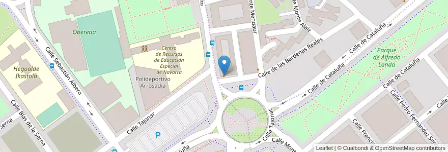 Mapa de ubicacion de Eat N Bucket en 스페인, Navarra - Nafarroa, Navarra - Nafarroa, Pamplona/Iruña.