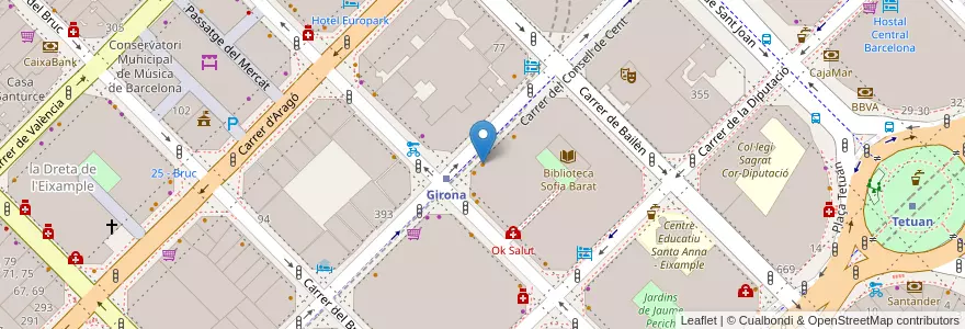 Mapa de ubicacion de Eatmytrip Brunch & Bakery en Espanha, Catalunha, Barcelona, Barcelonès, Barcelona.