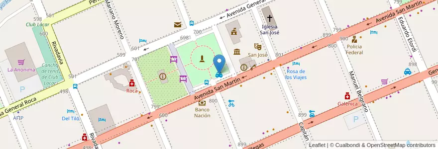 Mapa de ubicacion de EcoTaxi en Argentine, Chili, Province De Neuquén, Departamento Lácar, Municipio De San Martín De Los Andes, San Martín De Los Andes.
