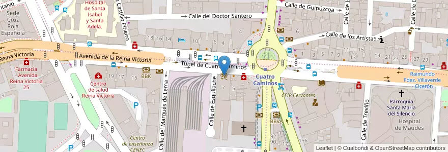 Mapa de ubicacion de Ecuagiros en Испания, Мадрид, Мадрид, Área Metropolitana De Madrid Y Corredor Del Henares, Мадрид.