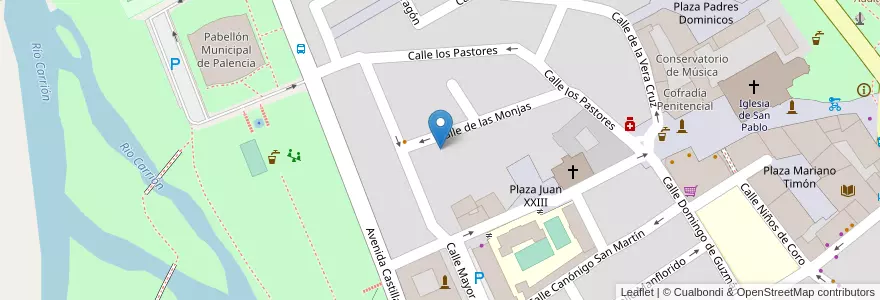 Mapa de ubicacion de ECyL en إسبانيا, قشتالة وليون, Palencia, Campos, Palencia.