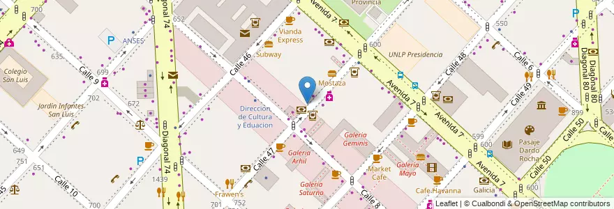 Mapa de ubicacion de Eddis Educativa La Plata, Casco Urbano en Argentinië, Buenos Aires, Partido De La Plata, La Plata.