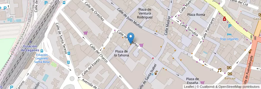 Mapa de ubicacion de Edelweiss en 西班牙, Comunidad De Madrid, Comunidad De Madrid, Área Metropolitana De Madrid Y Corredor Del Henares, Leganés.