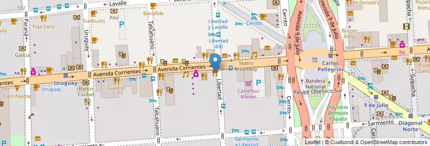Mapa de ubicacion de Edelwisse, San Nicolas en Аргентина, Буэнос-Айрес, Comuna 1, Буэнос-Айрес.