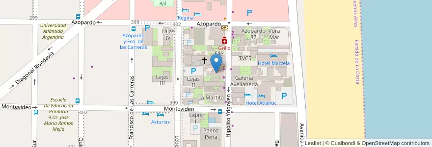 Mapa de ubicacion de Edf. Rayco en 阿根廷, Mar De Ajó.